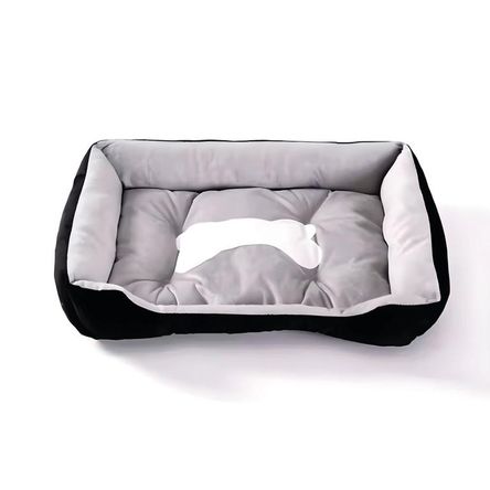 Cama Para Perros Antideslizante y Lavable Negro Talla XS