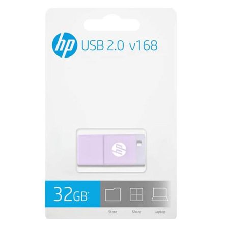 Memoria USB HP 32GB 2.0 V168P LILA Memoria USB HP 32GB 2.0 V168P LILA