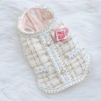 Ropa Para Perros Vestido Elegante Blanco Perla - Talla L
