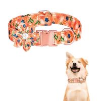 Collar Floral Para Mascotas Melón - Talla S