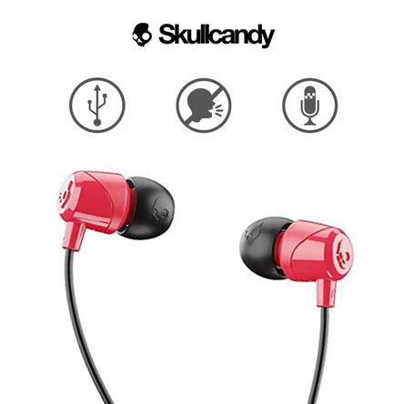 Audífonos SKULLCANDY JIB S2DUY cmicro ROJO