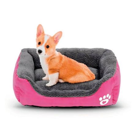 Cama Para Perros Antideslizante Rectangular Fucsia - Talla M Cama Para Perros Antideslizante Rectangular Fucsia - Talla M
