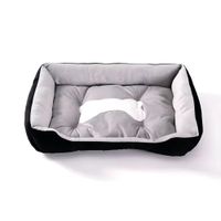 Cama Para Perros Antideslizante y Lavable Negro - Talla S