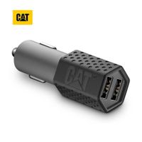 Cargador De Auto Cat Resistente Carga Rápida USB 3.4 A DC 2 Puertos