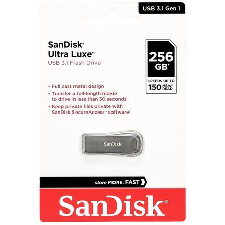 Memoria USB Sandisk Ultra Luxe 256GB 3.1 Flash Drive Memoria USB Sandisk Ultra Luxe 256GB 3.1 Flash Drive