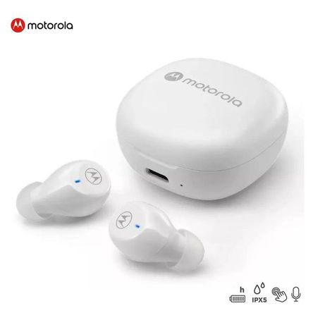 Audífonos In Ear Motorola Bluetooth IPX5 Moto Buds 105 26h Blanco