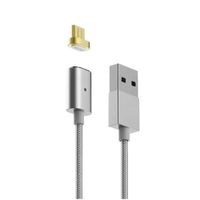 Cable Micro USB Nissit Magnetico 2A 12M Android V8  Silver