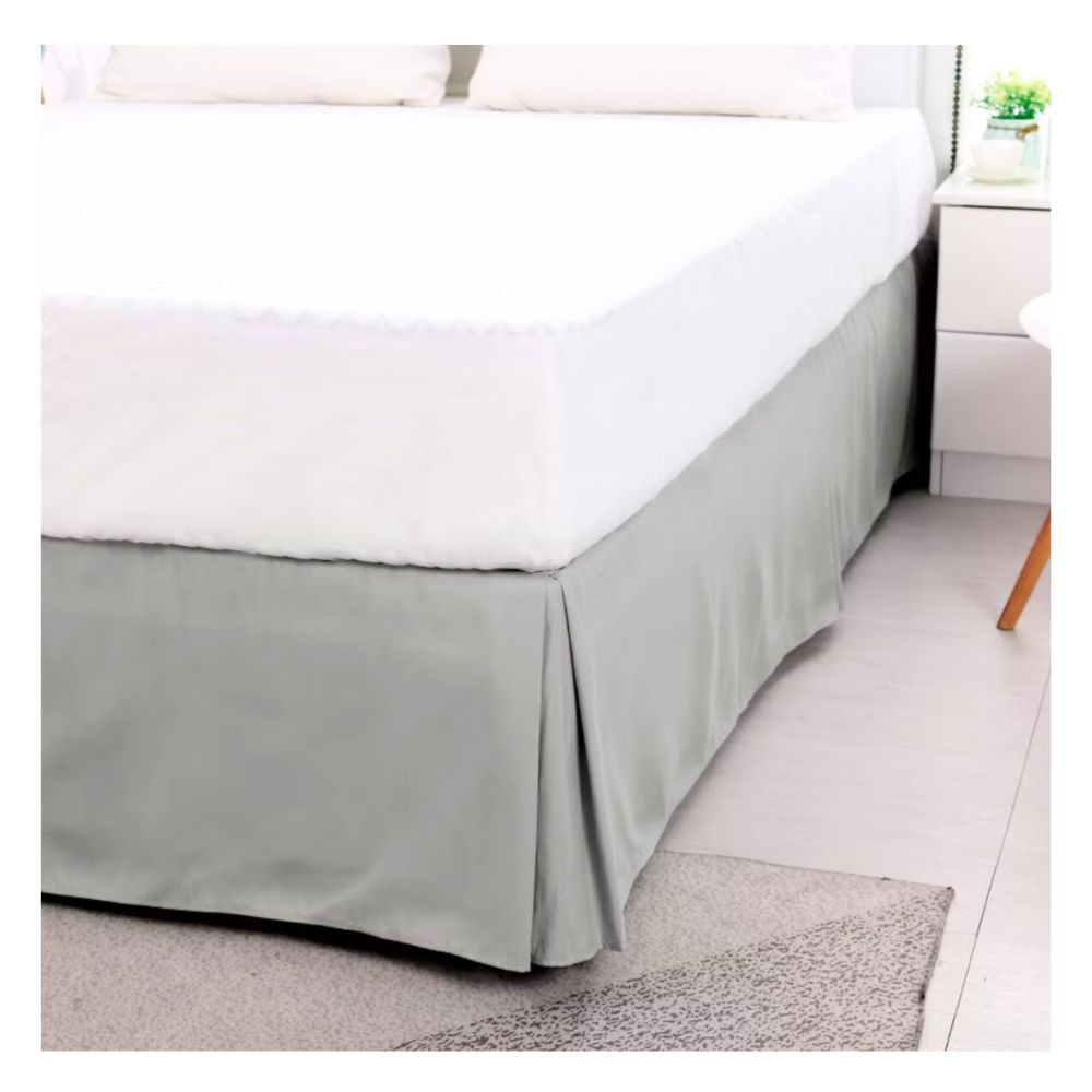 Faldón classic queen gris claro Lima Tienda