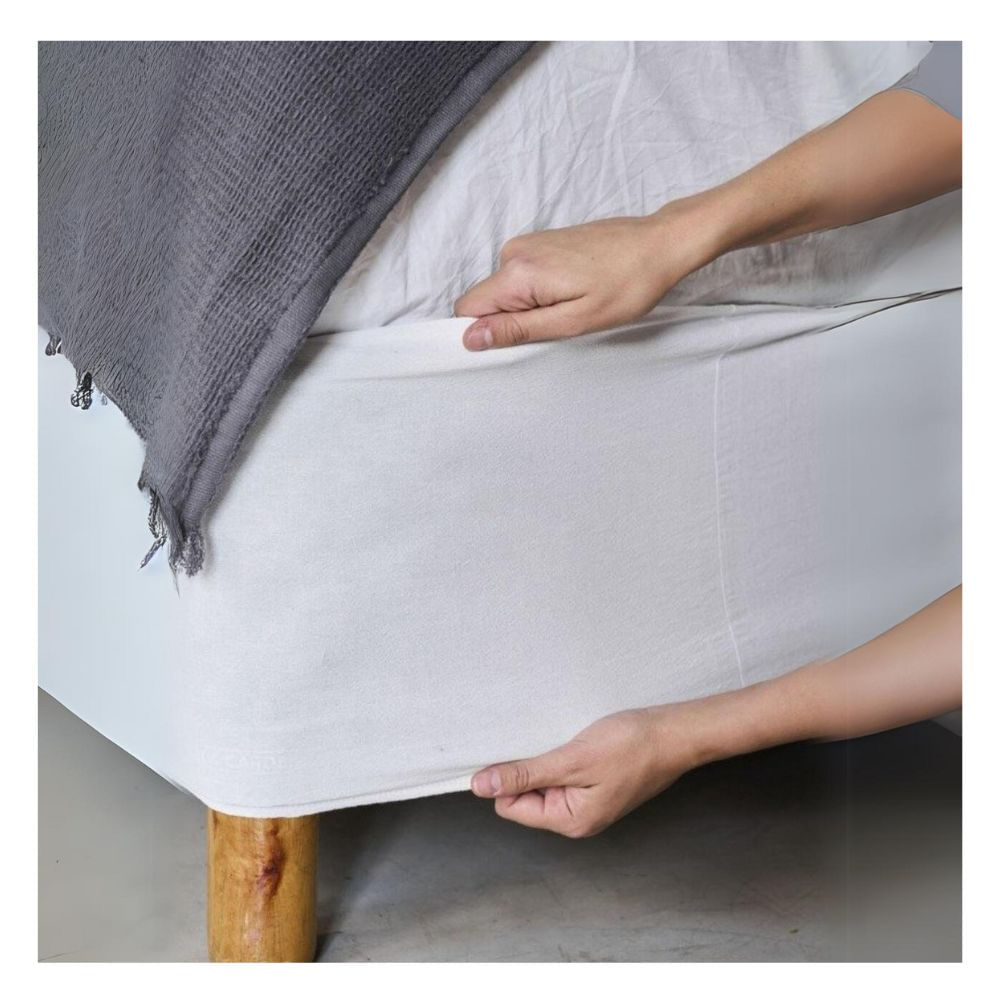 Faldón lino 1 plz blanco Lima Tienda