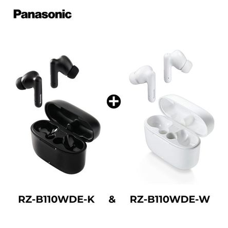 Audífonos Bluetooth TWS Panasonic RZ-B110 Negro + Blanco Audífonos Bluetooth TWS Panasonic RZ-B110 Negro + Blanco