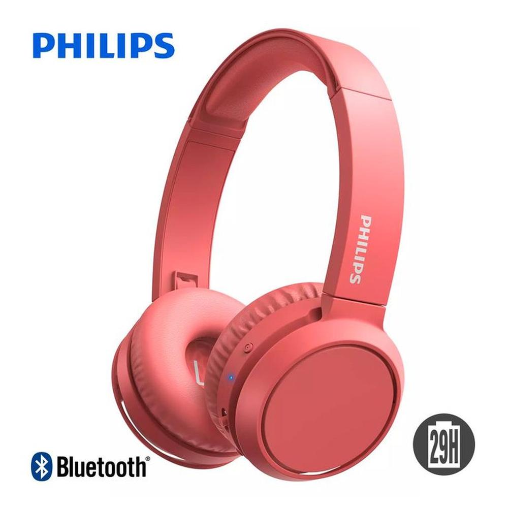 Audífonos Philips TAH4205 Bluetooth C/Micro 29 Hrs Rojo Audífonos Philips TAH4205 Bluetooth C/Micro 29 Hrs Rojo