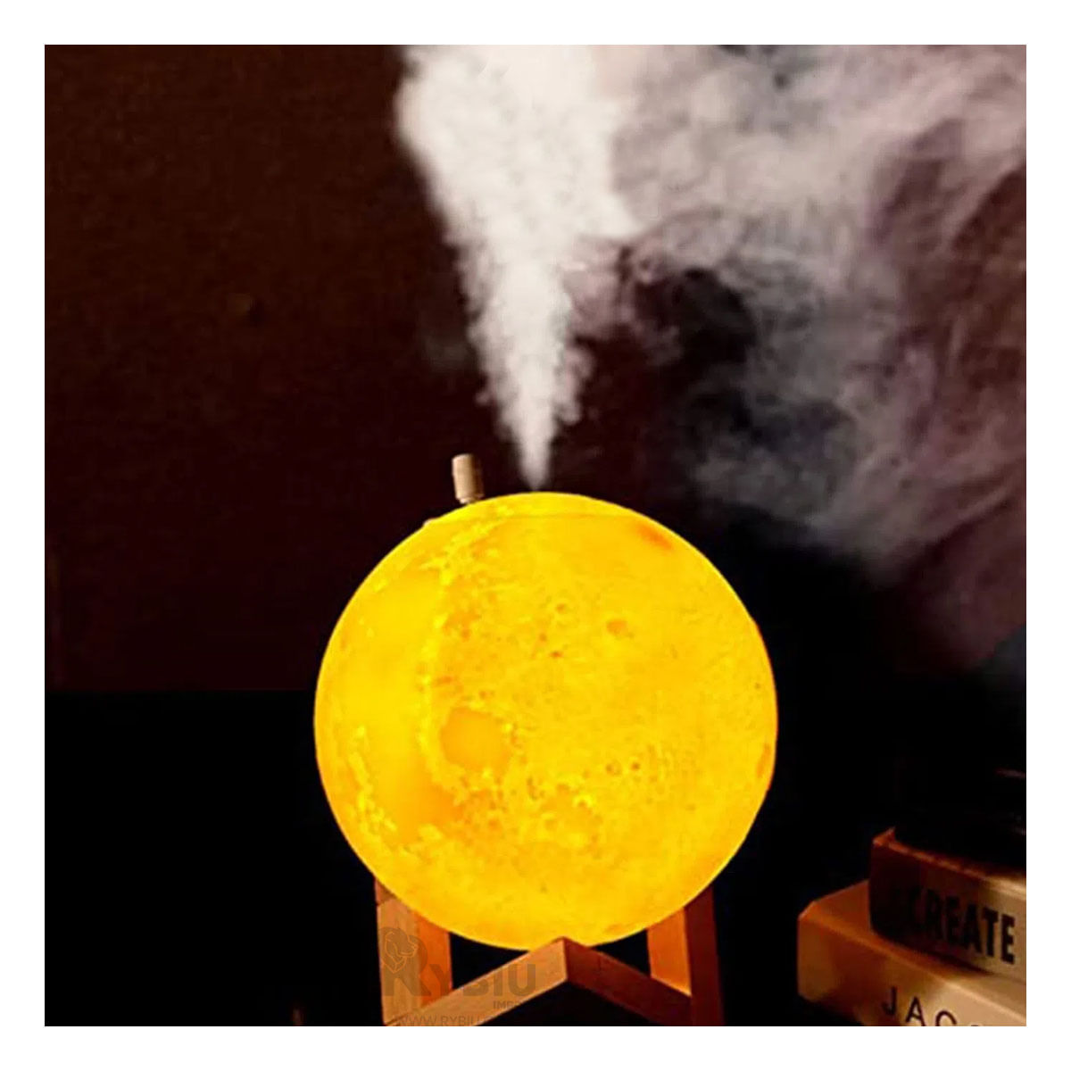 Humidificador en Forma de Luna con Luz