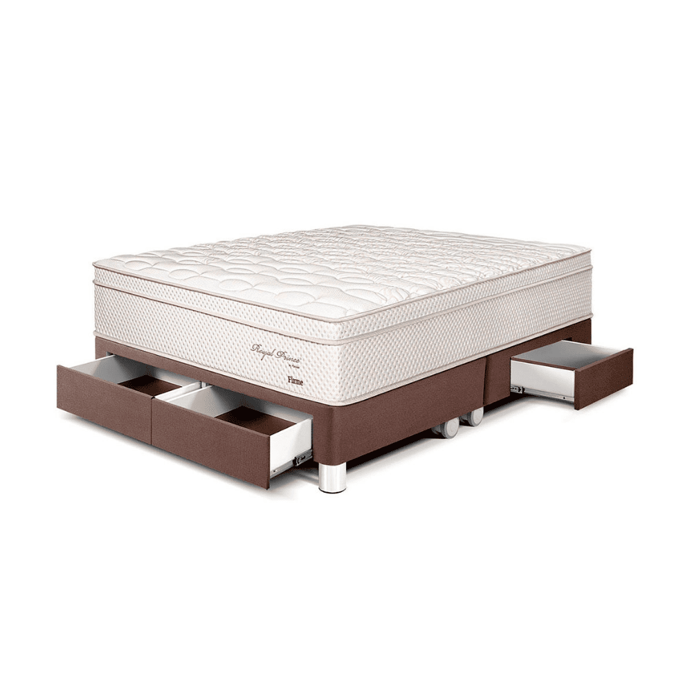 Cama Royal Prince Cajones Queen Chocolate Paraiso