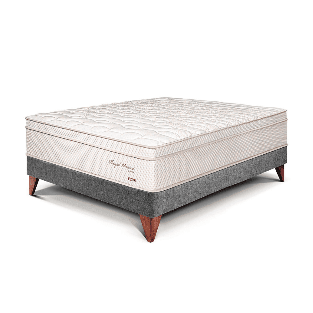 Cama Europea Royal Prince 2 plazas Gris Paraiso