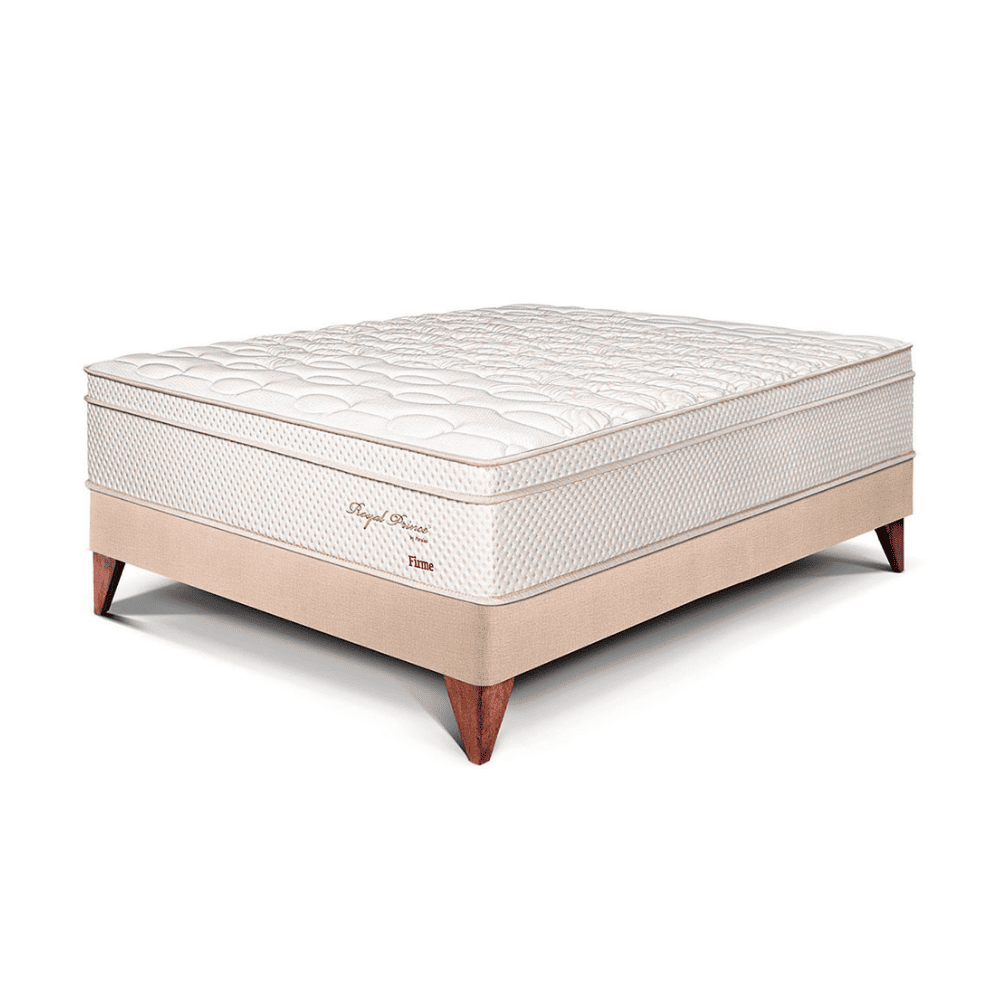 Cama Europea Royal Prince 2 plazas Champagne Paraiso