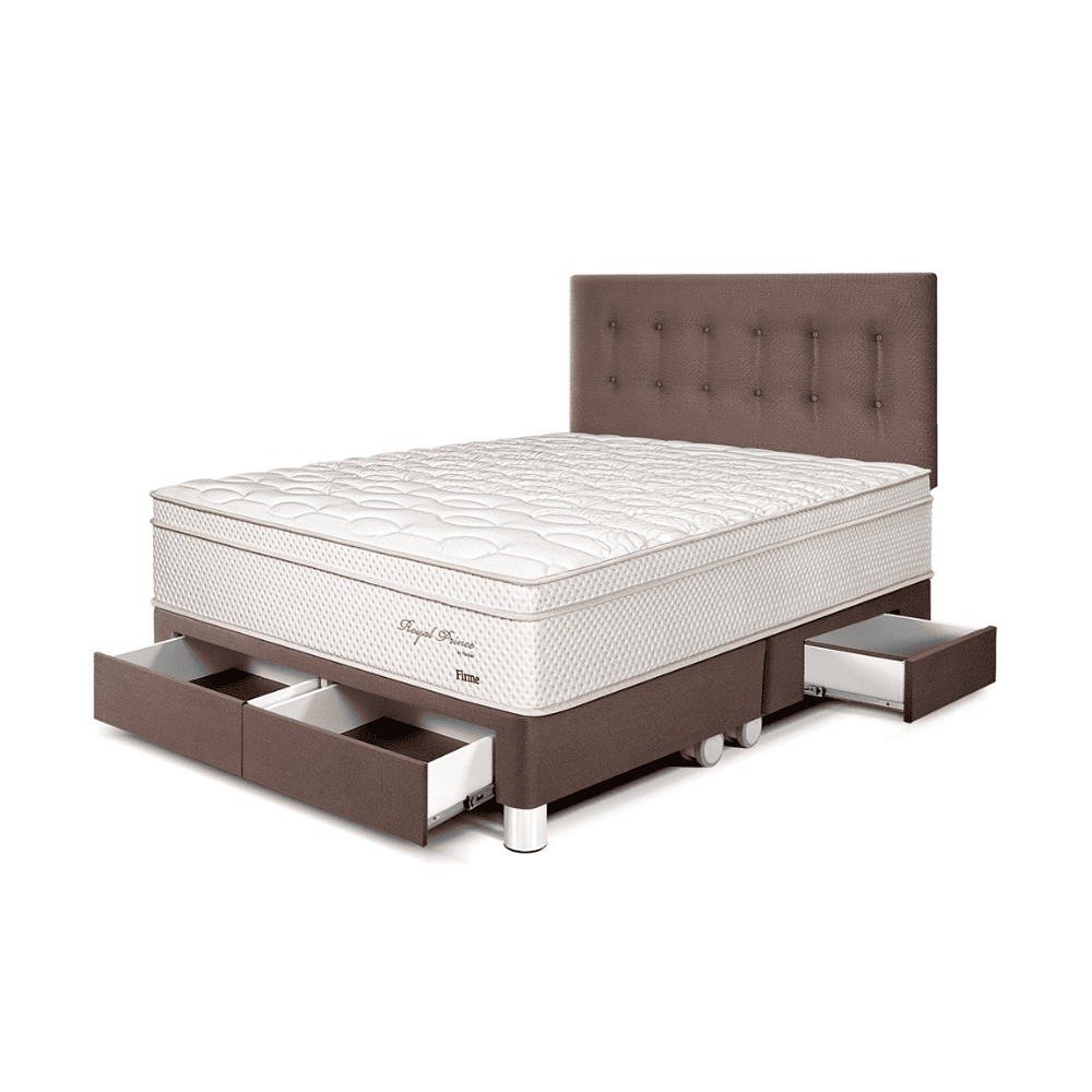 Dormitorio Royal Prince con cajones Queen Chocolate Paraiso