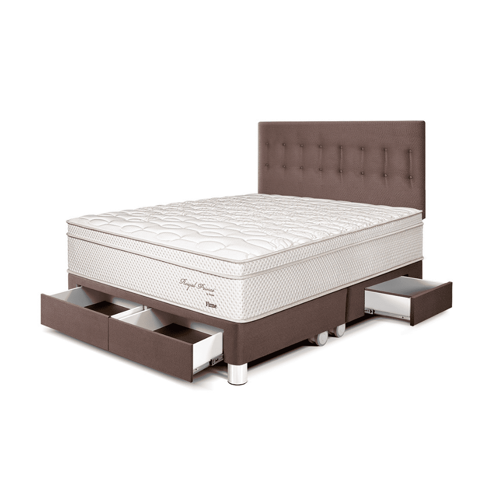 Dormitorio Royal Prince Con Cajones King Chocolate Paraiso