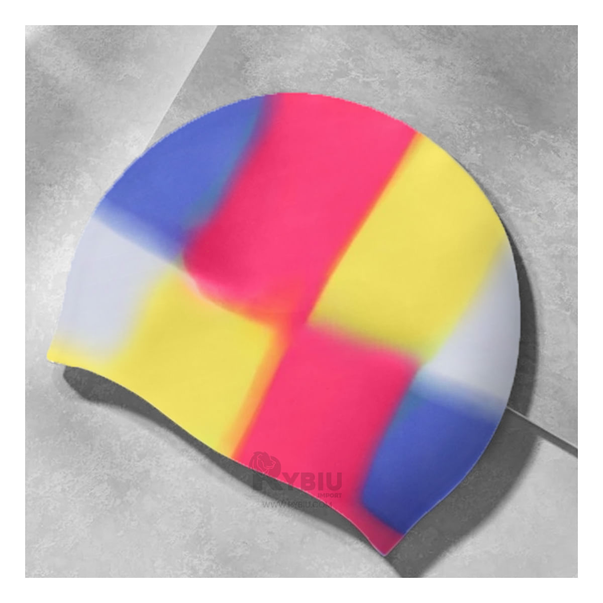 Gorro Resistente al Cloro en Multicolor Y+Stickers