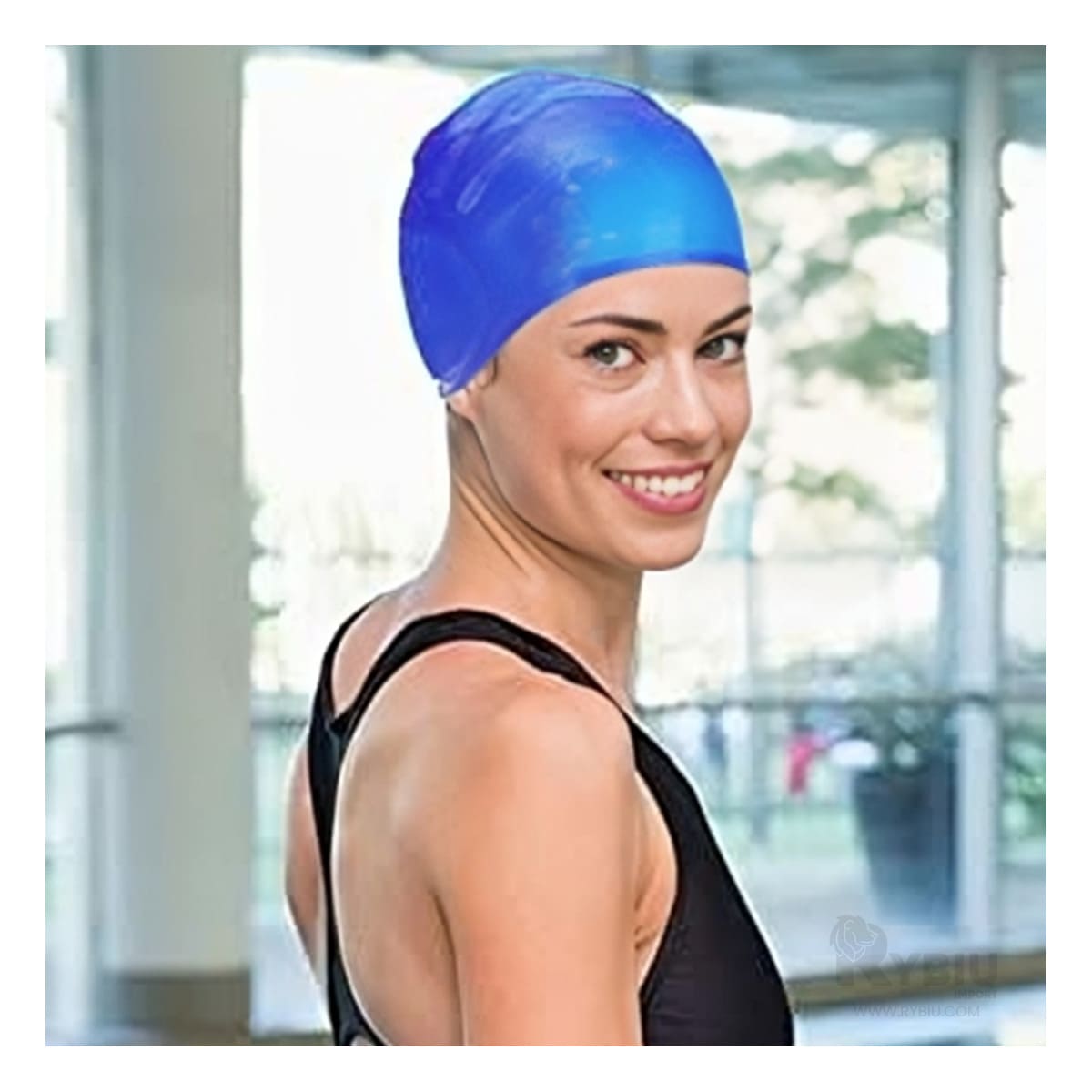 Gorro Elastico para Nadar en Piscina o Mar Azul Y+Agendita