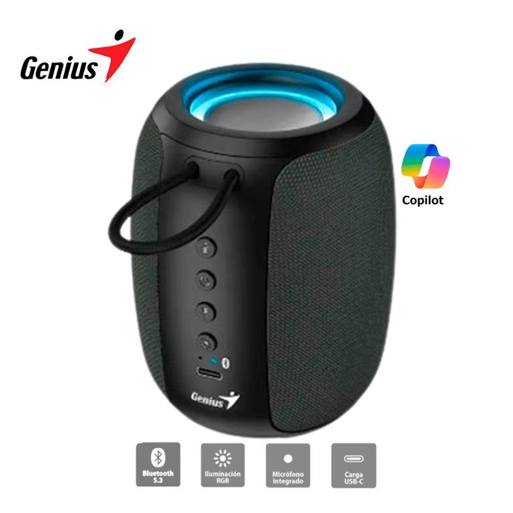 Parlante Sp-915Bt Bluetooth 5.3 Micro Integrado Rgb 5W Rms Gris Parlante Sp-915Bt Bluetooth 5.3 Micro Integrado Rgb 5W Rms Gris