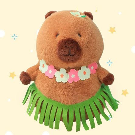 Peluche Capibara Hawaii Importado - Mide 35 cms alto