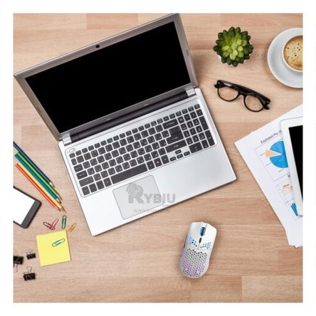 Mouse Inalambrico de Diseño Ligero Blanco Y+Papel de Regalo Mouse Inalambrico de Diseño Ligero Blanco Y+Papel de Regalo