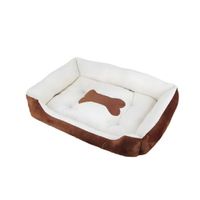 Cama Para Perros Antideslizante y Lavable Marrón - Talla S