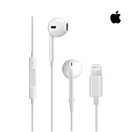 Audífonos Con Conector Lightning Y Mando Integrado A1748 Blanco