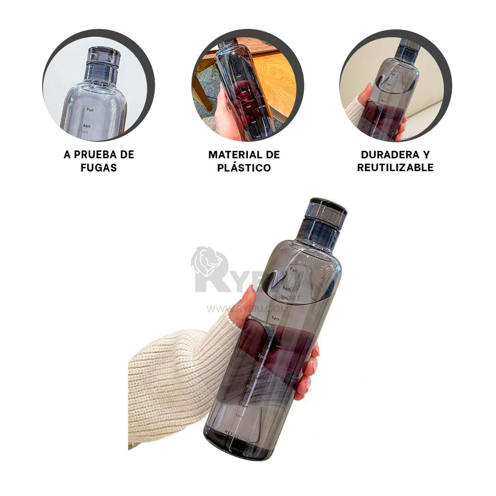 Contenedor de Liquidos de 500 ml Negro Y+Gift MiniAgenda