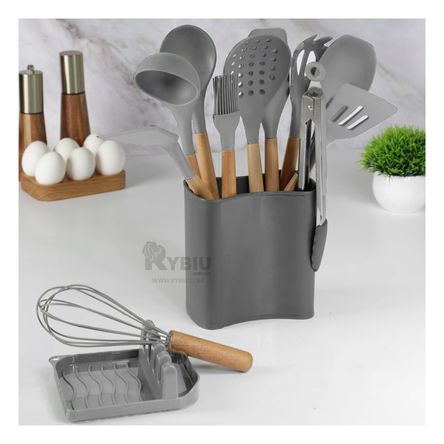 Set Resistente al Calor en Color Plomo Y+Stickers Set Resistente al Calor en Color Plomo Y+Stickers