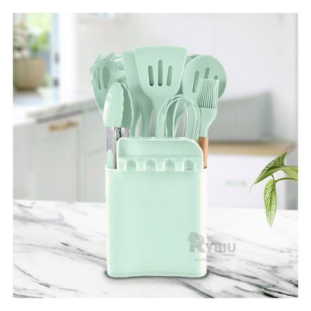 Set Resistente al Calor en Color Verde Agua Y+Stickers Set Resistente al Calor en Color Verde Agua Y+Stickers