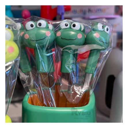 Tenedor Resistente y Solido Diseño de Sapo Verde Y+Stickers Tenedor Resistente y Solido Diseño de Sapo Verde Y+Stickers