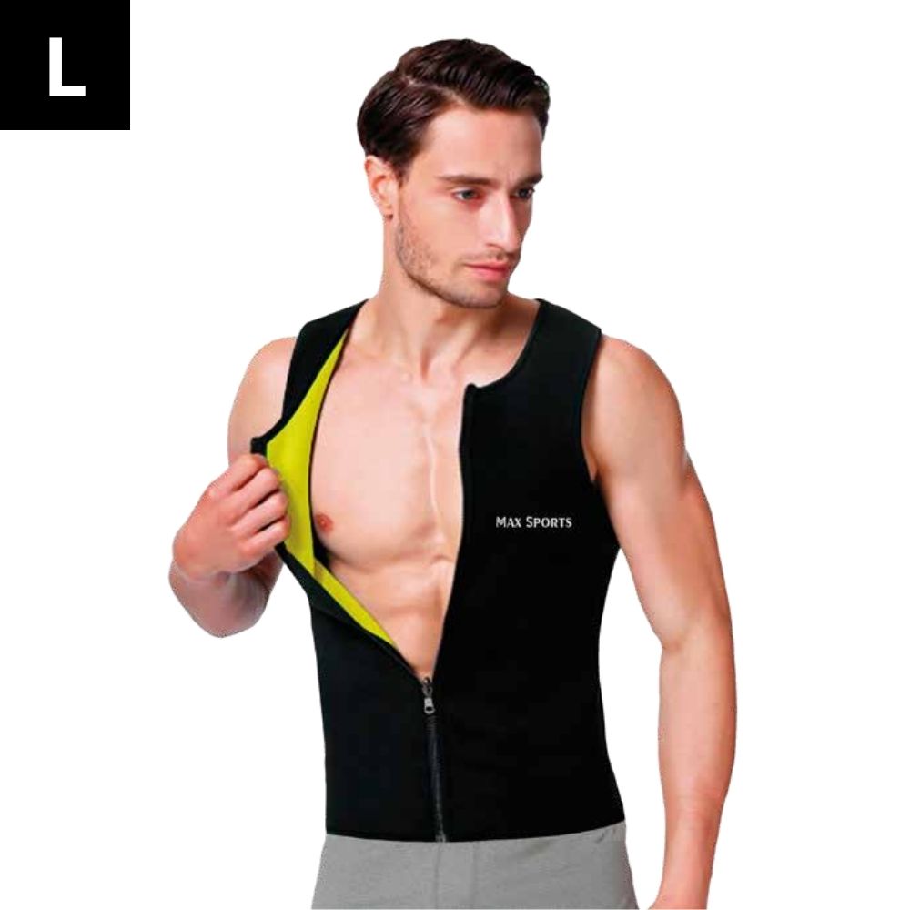 Faja Chaleco con Cierre Negro y Neón L – MAXSPORTS