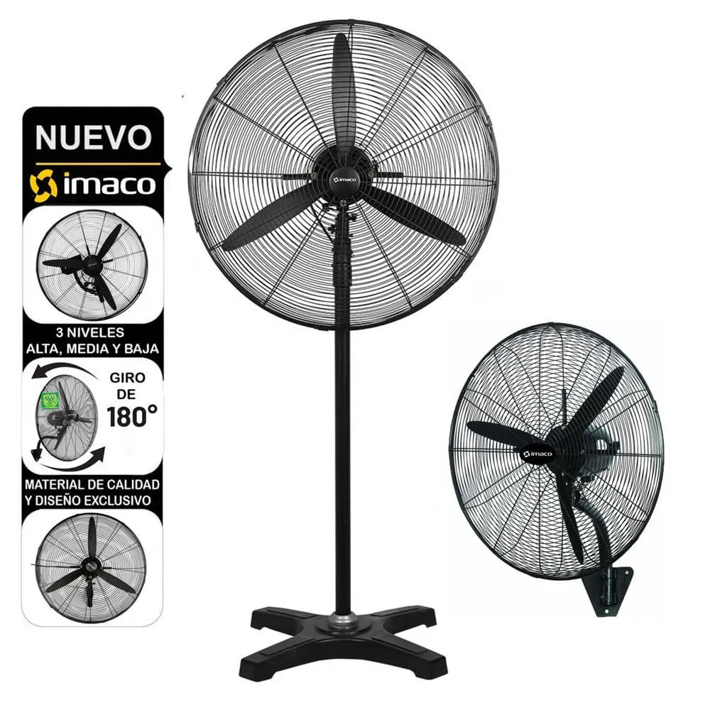 Ventilador Industrial Imaco de Pared y Piso 30? 240W – FS30240
