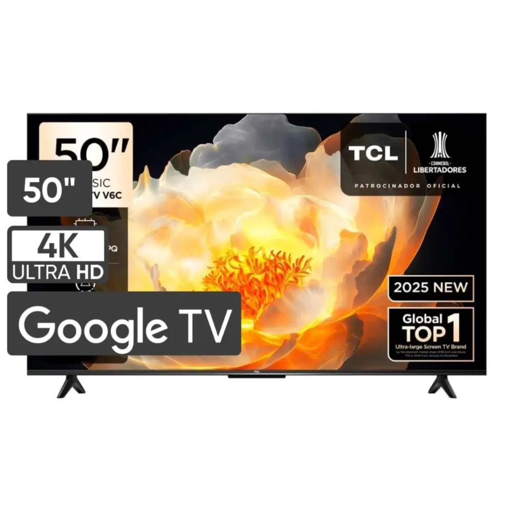 TELEVISOR TCL 50"" UHD 4K SMART GOOGLE TV 50C6V