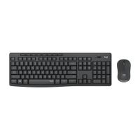 Kit Teclado Logitech Mouse Mk295 Wireless Usb Black