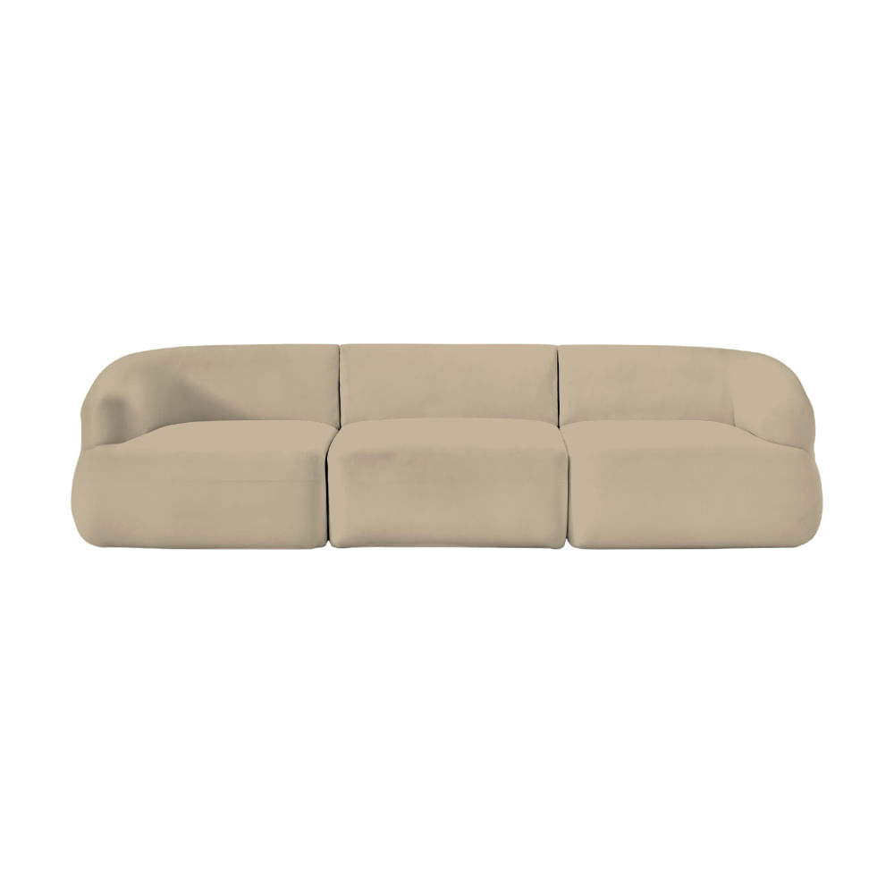 Sofá Premium Mezza - Beige Claro