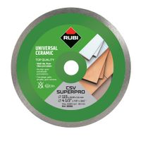 Disco Diamantado Continuo 4 1/2"" (115 mm) para Cerámica Rubi CSV-115 SUPERPRO