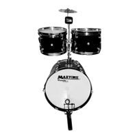 Batería Acústica Grande con Platillo y Baquetas para Niños