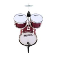 Batería Acústica Grande con Platillo y Baquetas para Niños