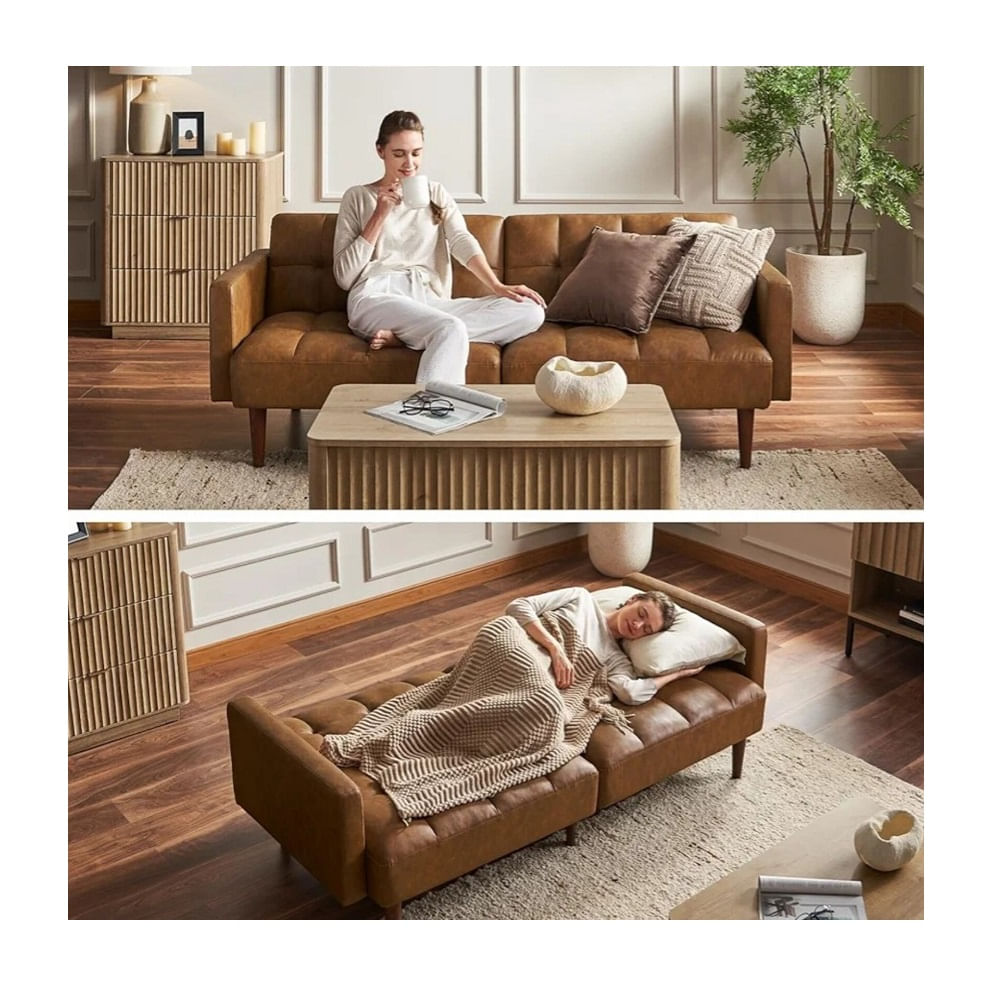 DM SOFÁ CAMA TIME - MARRÓN