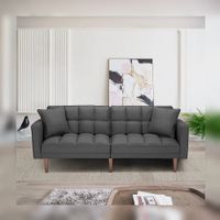 DM SOFÁ CAMA TIME - GRIS OSCURO