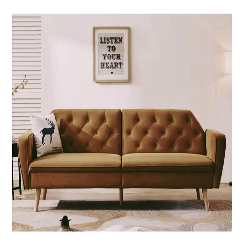 DM SOFÁ CAMA TORY - MARRÓN