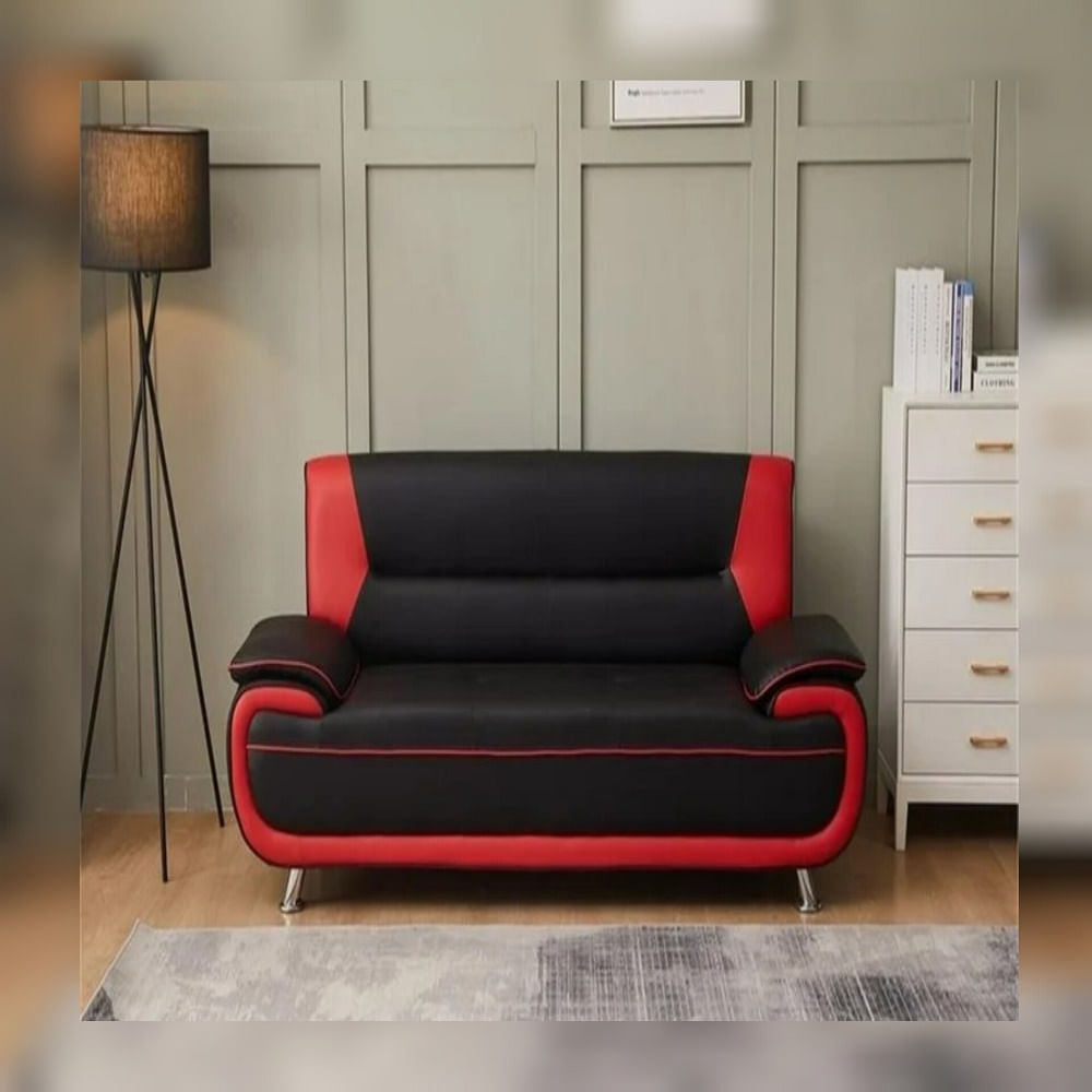 DM SOFÁ TEKKEN - NEGRO/ROJO