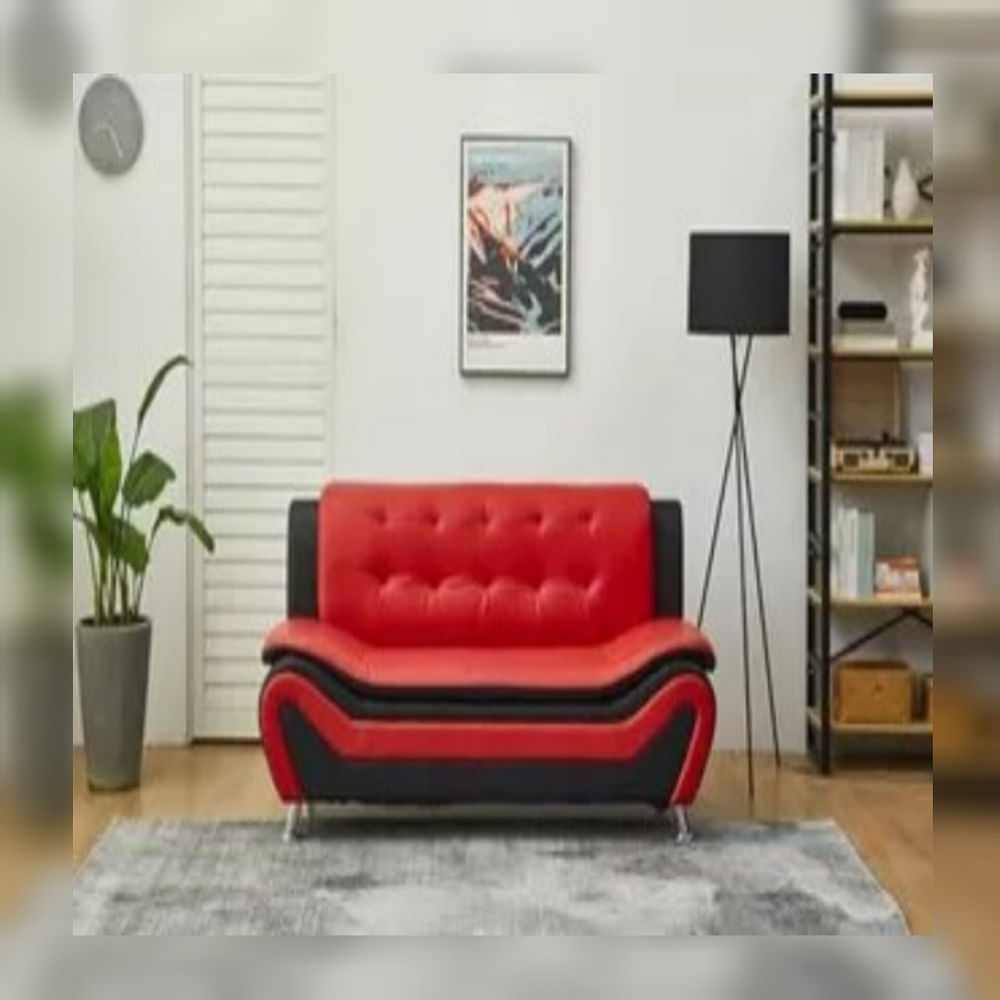 DM SOFÁ TOKKEN - NEGRO/ROJO