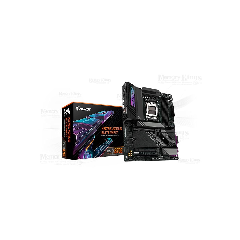 Placa base Gigabyte X870E Aorus Elite WiFi 7 ATX para alto rendimiento
