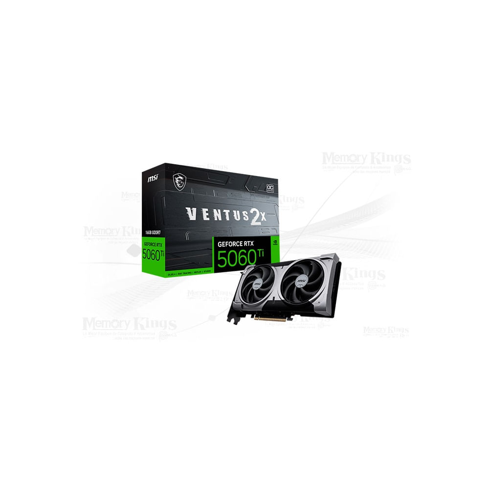 Tarjeta gráfica MSI GeForce RTX 5060 Ti 16GB 128 bit, rendimiento exce