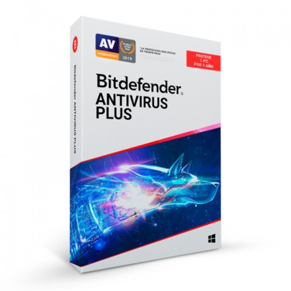 Bitdefender Antivirus Plus para 1 PC - Licencia de 12 meses, protecció