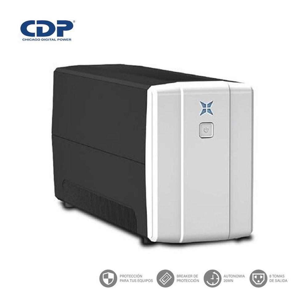 UPS CDP R-UPR508I 500 VA/240 W Autonomía 20 Min 8 Salidas UPS CDP R-UPR508I 500 VA/240 W Autonomía 20 Min 8 Salidas