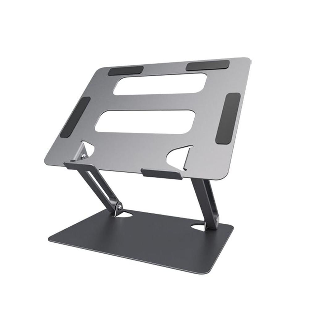 Soporte de Escritorio p-Laptop Plegable Aluminio Ergonomico HL303 Gris Oscuro